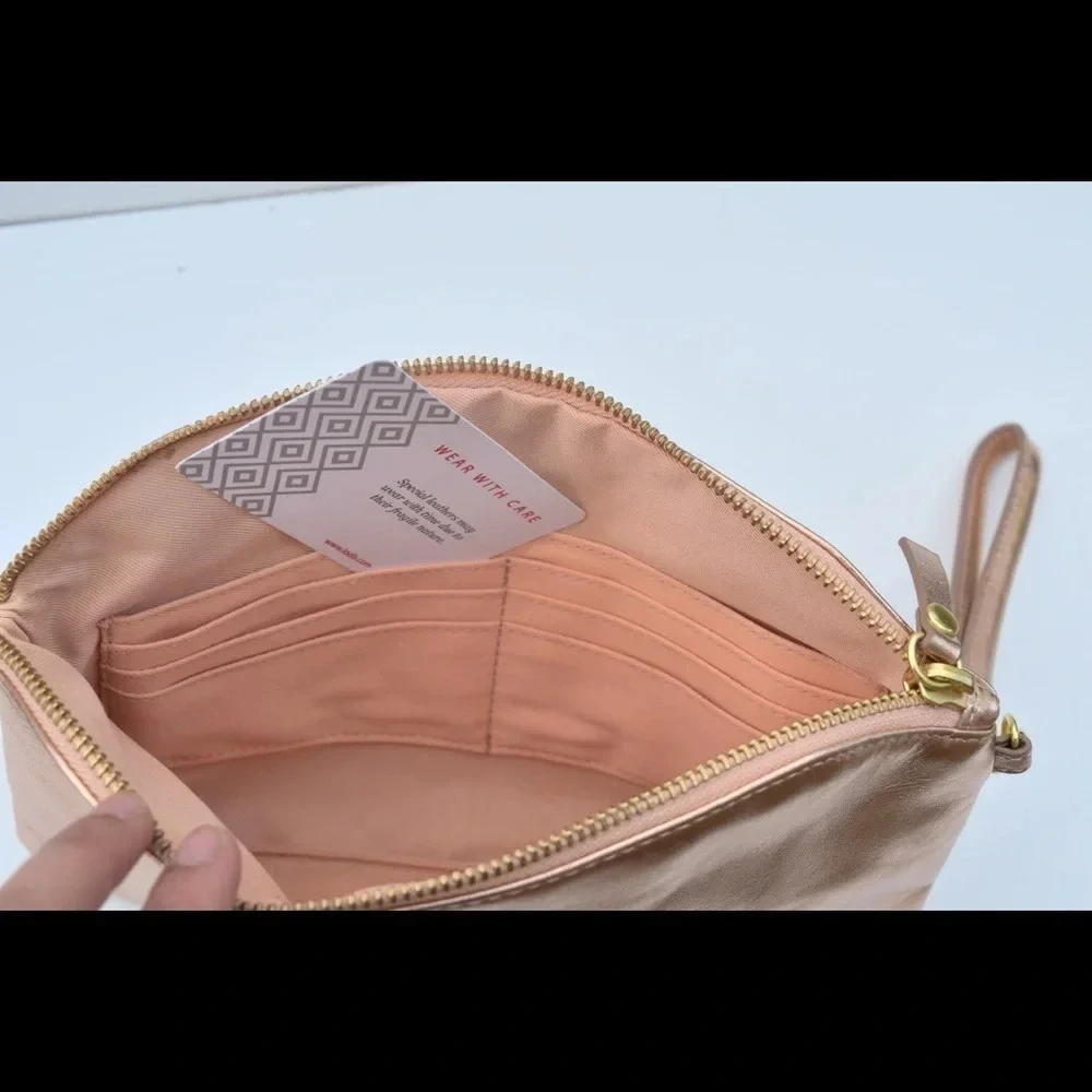 LODIS leather clutch